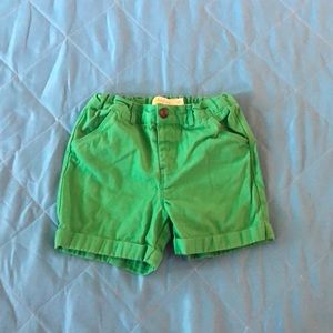 Baby Boden green cotton shorts